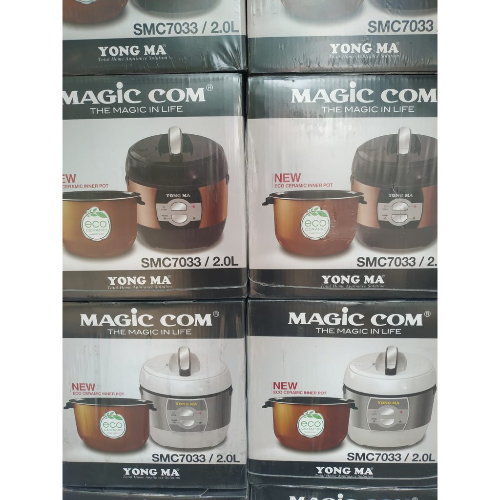 YONG MA SMC-7033 MagicCom/Rice Cooker 2 Liter Gold Iron Wing