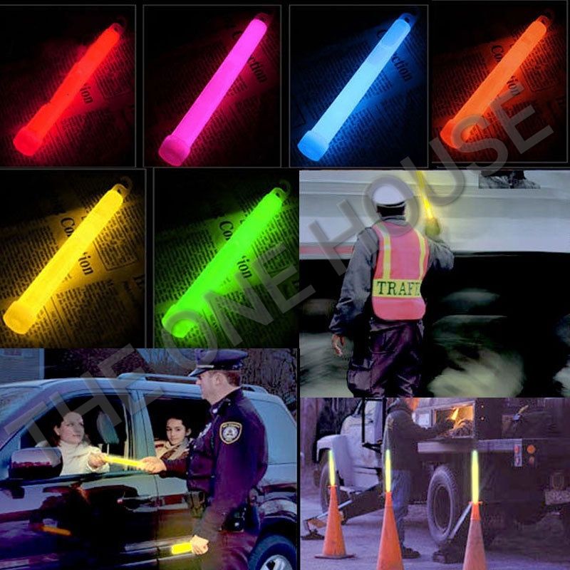 GLOW STICK STIK BESAR JUMBO 6INCH GELANG LAMPU WARNA (1pcs/bh)