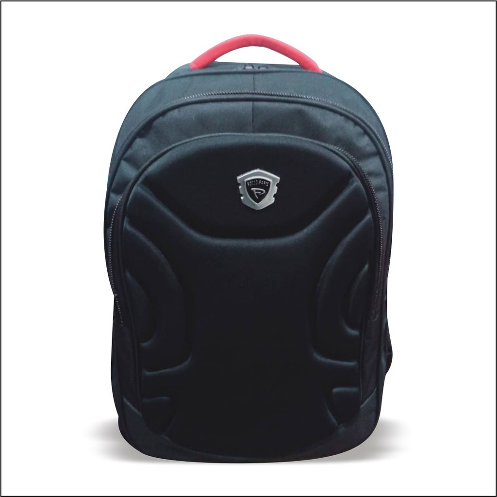 Tas Punggung Laptop Model Ransel Emboss Bisa Untuk Tas Sekolah Pria Wanita Unisex Bahan Tebal - PG 10