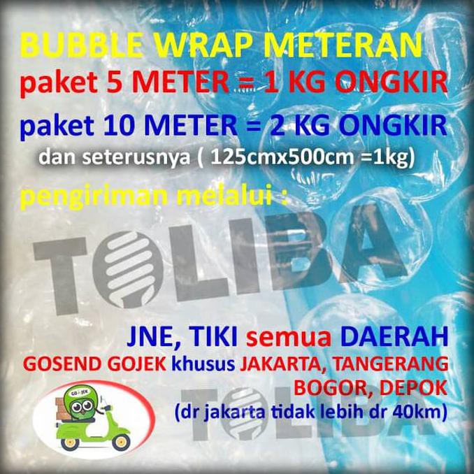 

Promo Bubblewrap Jual Bubble Wrap 125X100Cm Meter Tebal Berkualitas