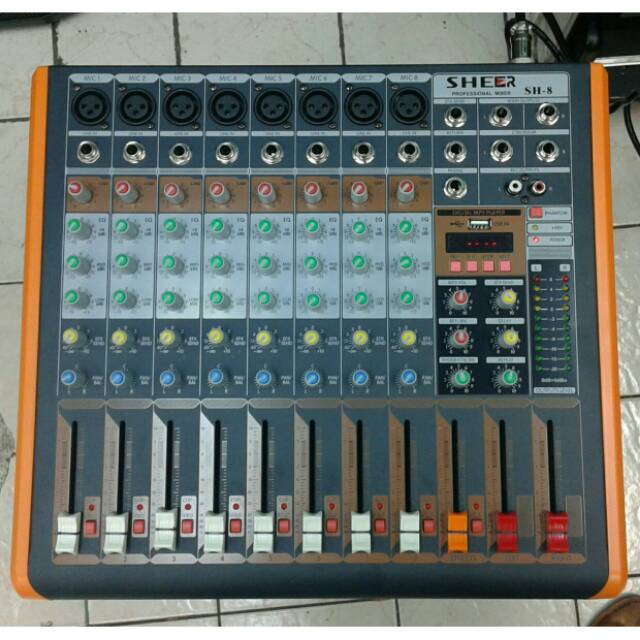 AUDIO MIXER SHEER SH-8 MIXER 8CHANNEL