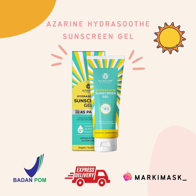 Azarine Hydrasoothe Sunscreen Gel SPF 45 PA++++ | Sunscreen Spf 45PA++++