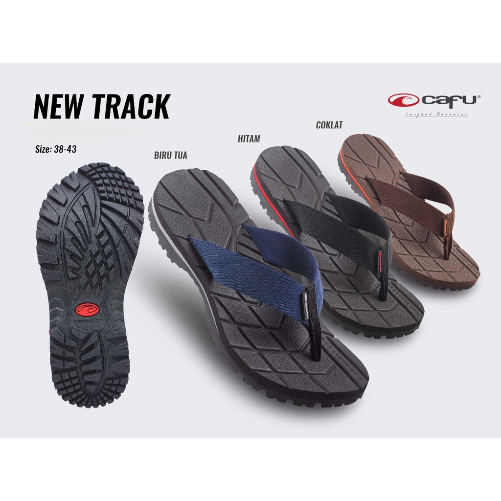 reiko Bayar Ditempat promo CAFU NEW TRACK Sendal Sandal Jepit Casual Pria Cowok MEN Original
