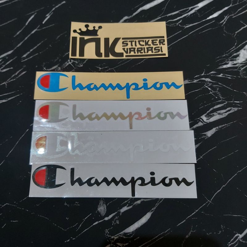 

STICKER CHAMPION CUTTING