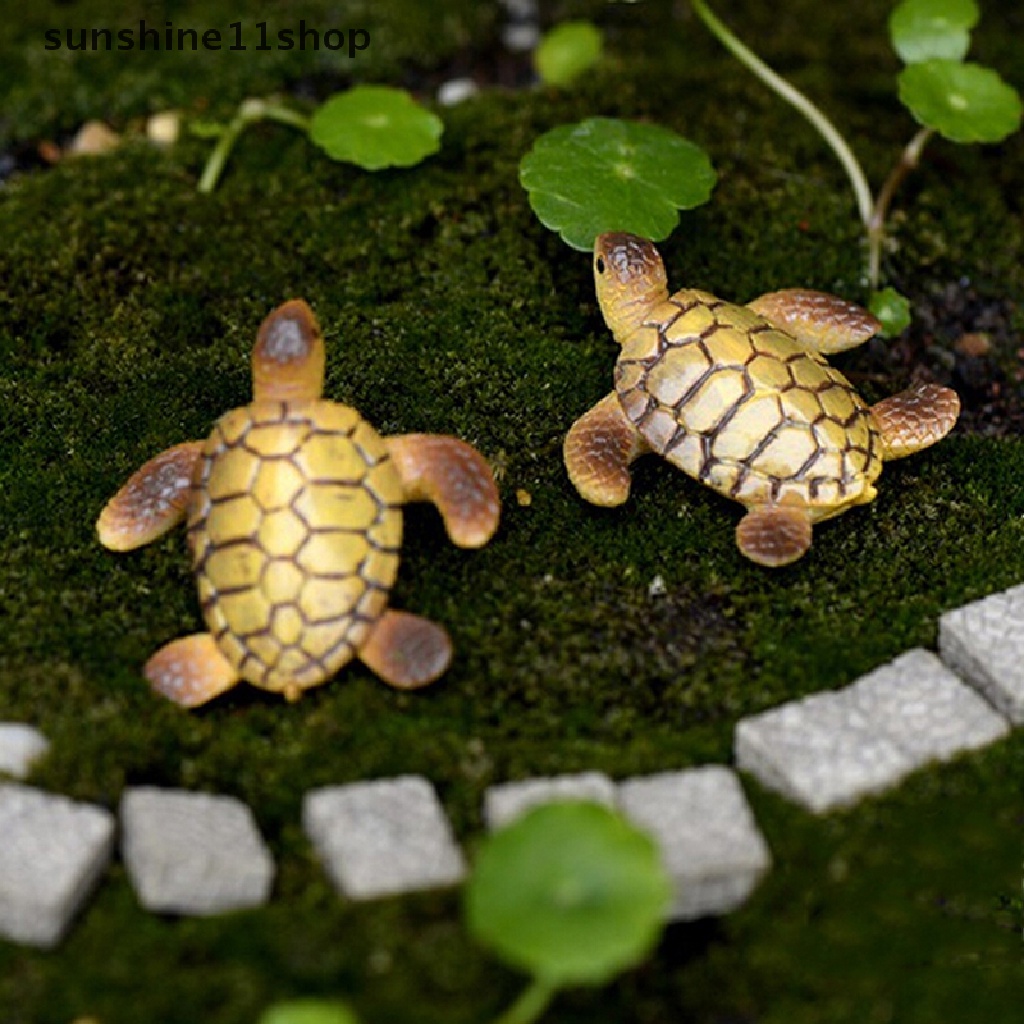 (SHO) 1pc Miniatur Kura-Kura Laut Untuk Dekorasi Rumah Boneka