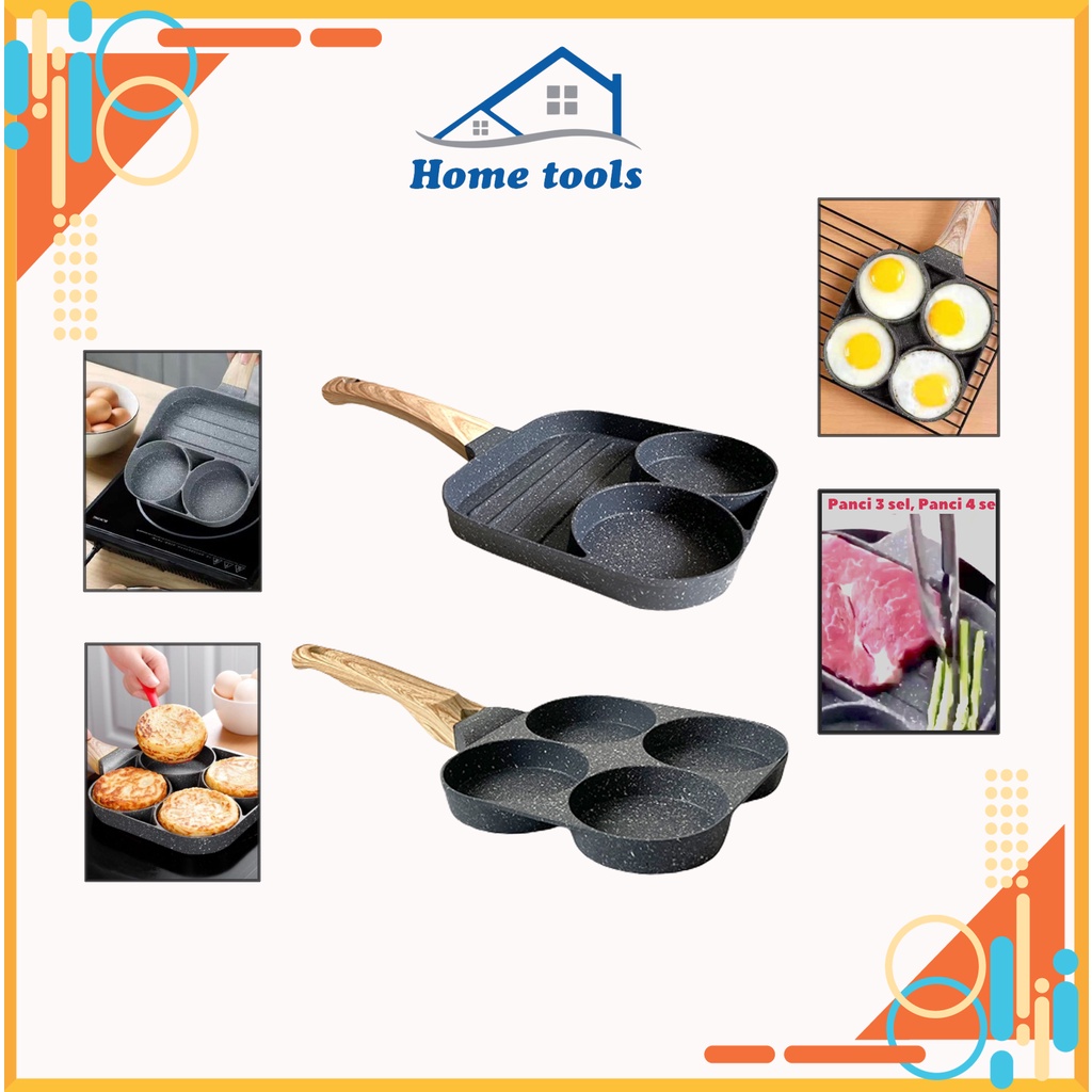 Jual PAN 3 in 1, Panci 3 Sel, Panci 4 Sel antilengket, Panci anti