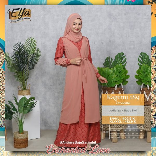 GAMIS TERBARU ETHICA KAGUMI 189 TERACOTA