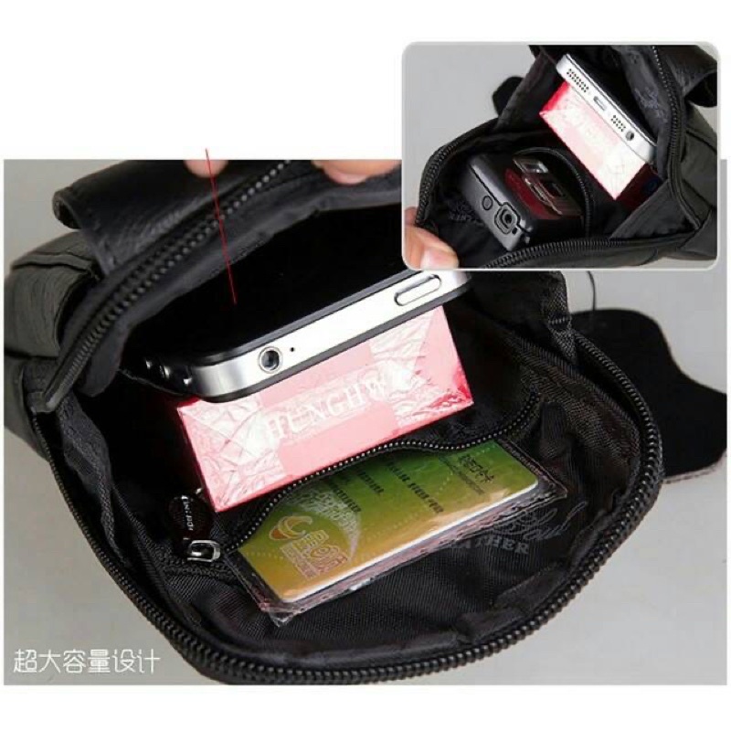 Dompet hp kulit cheer soul 2358 tinggi 15cm, hpo 2 ruang, tempat hp, sarung hp