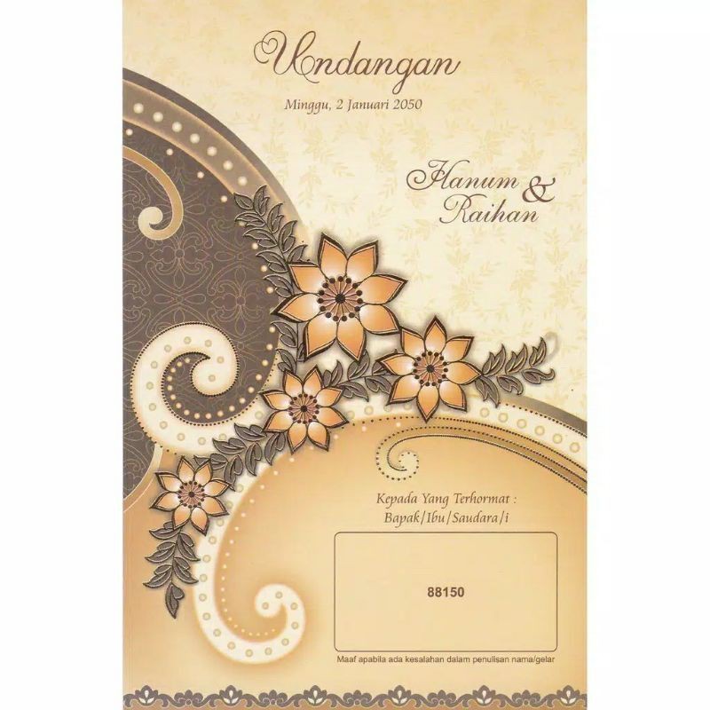Undangan Blangko Erba 88150