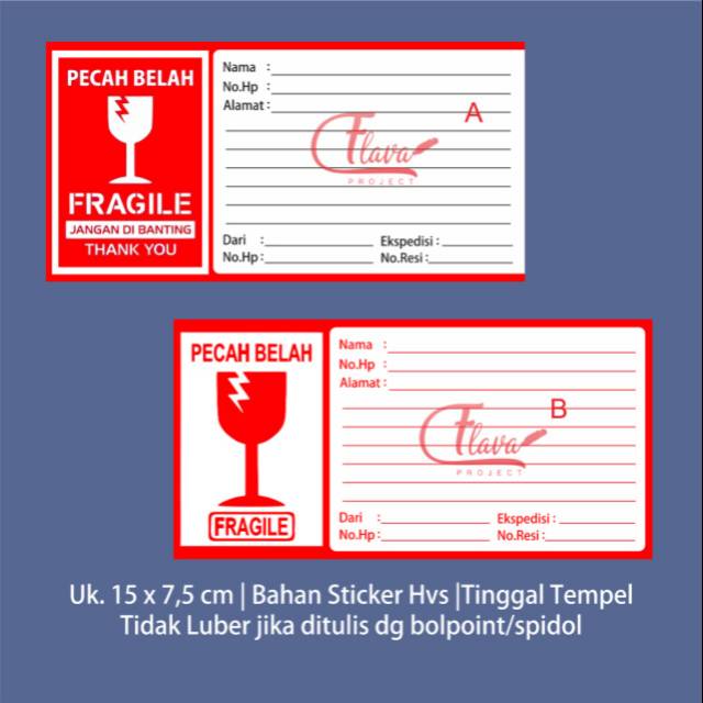 

Stiker pengiriman fragile | stiker online shipping | label alamat stiker | sticker fragile