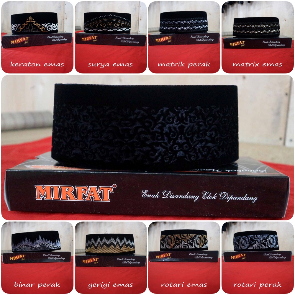 Songkok peci SAJIDAH  motif