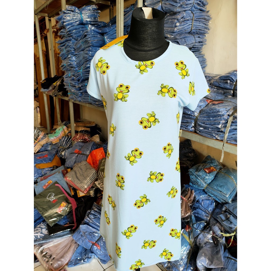 DRESS LOMONE MOTIF PREMIUM MURAH // DRESS LEMONE MOTIF ANIMASI