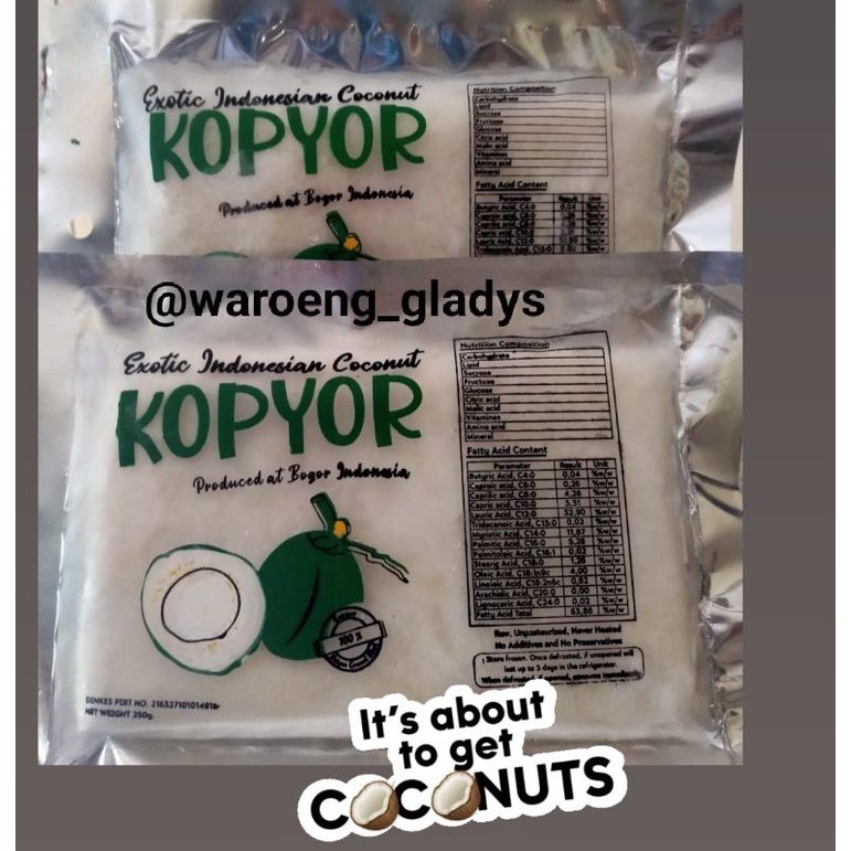 

Kopyor premium quality