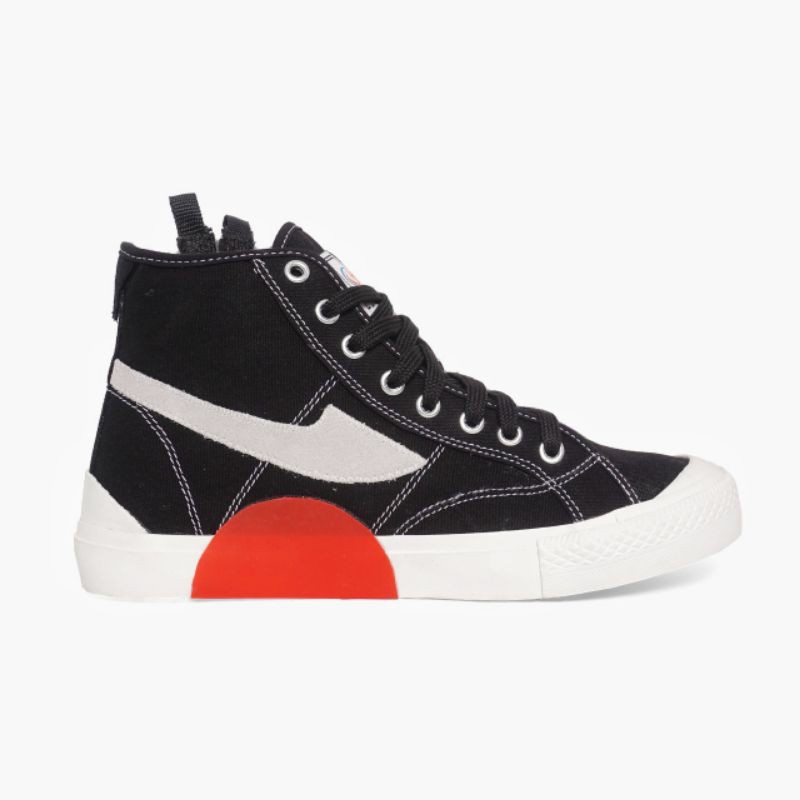 Original Sepatu Chezz Proto Zoro Hi Black White not compas Sneakers Pria Wanita
