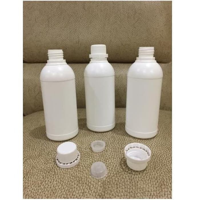 Botol HDPE LABOR 500 ml  / 500 cc / 500ml / 500cc gro Pert  plastik Kimia pupuk bulet