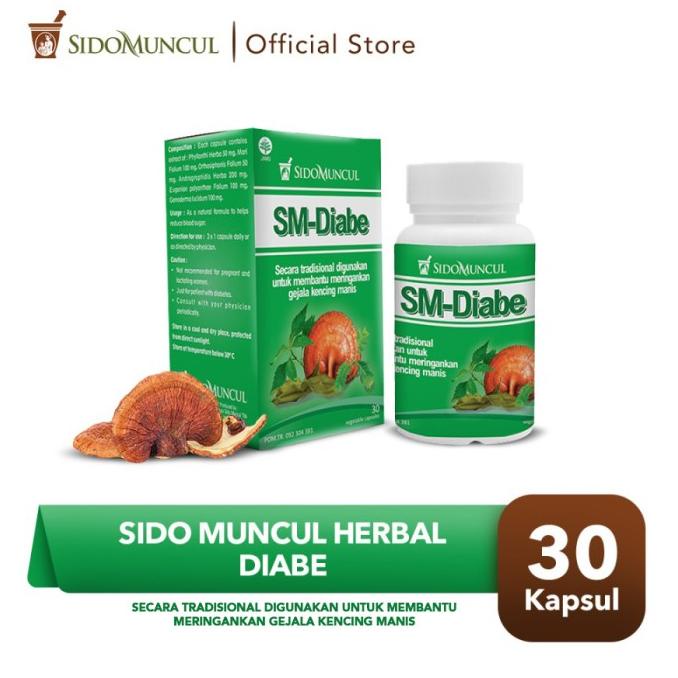 

Sale Sido Muncul Diabe 30 Kapsul - Menurunkan Gula Darah Diabetes Alami /OBAT HERBAL ASAM URAT/OBAT HERBAL PELANGSING/OBAT HERBAL KOLESTEROL/OBAT HERBAL DIABETES