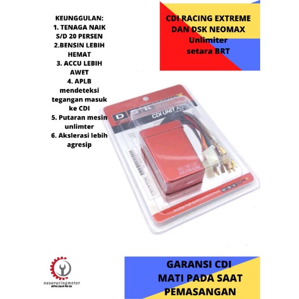 Bisa COD CDI RACING CRYPTON VEGA LAMA DSK NO LIMIT SETARA BRT GARANSI CDI MATI PADA SAAT PEMASANGAN