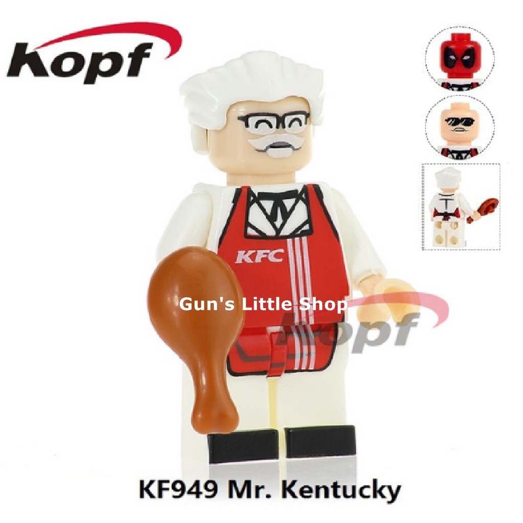 Brick - Mr Kentucky Colonel Sanders KFC lego tanpa dus | Shopee Indonesia