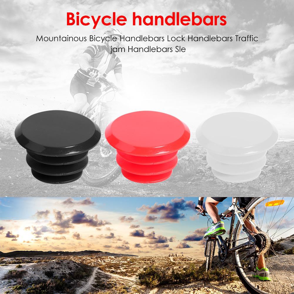 MOJITO 2pcs Bicycle Handlebar Plug Plastic Mountain Road Bike Grips End Cap Covers