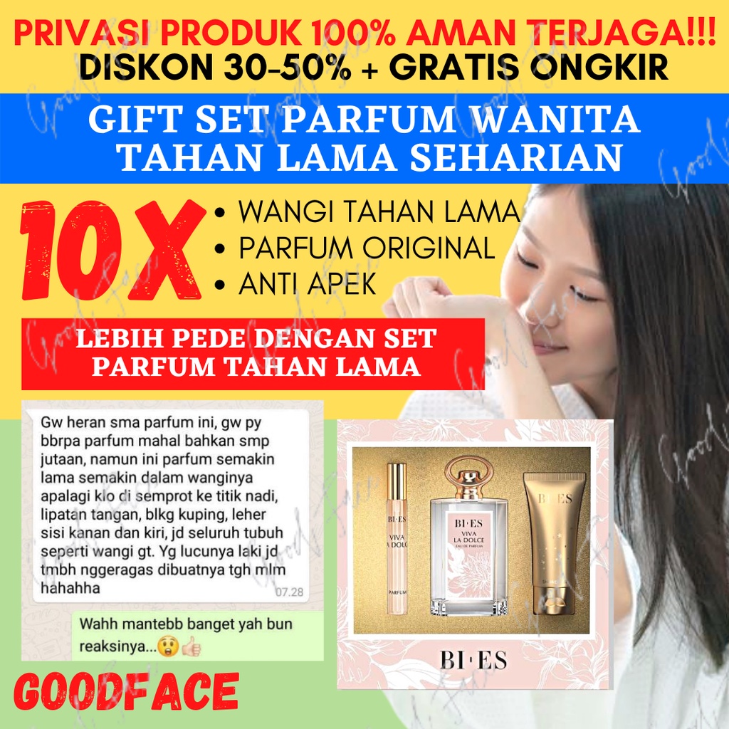 PARFUM WANITA ORIGINAL BIES VIVA LA DOLCE GIFT SET - PARFUM SET BIES VIVA LA DOLCE ISI 3