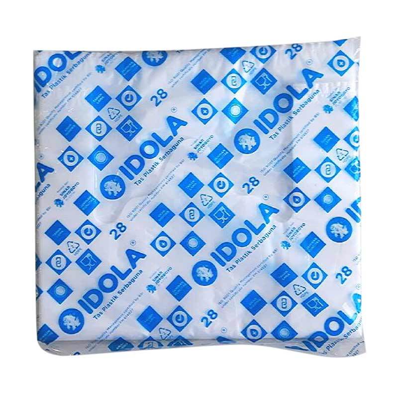 PLASTIK TRANSPARAN uk 28 merk IDOLA BIRU