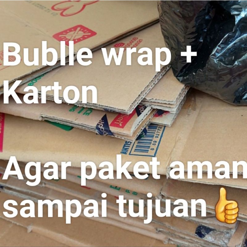 

Bubble wrap + karton