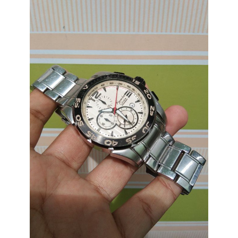 (Ready Stok) arloji Jam Tangan Pria Ac Alexandre Christie 6115mc Preloved / Second/ Bekas