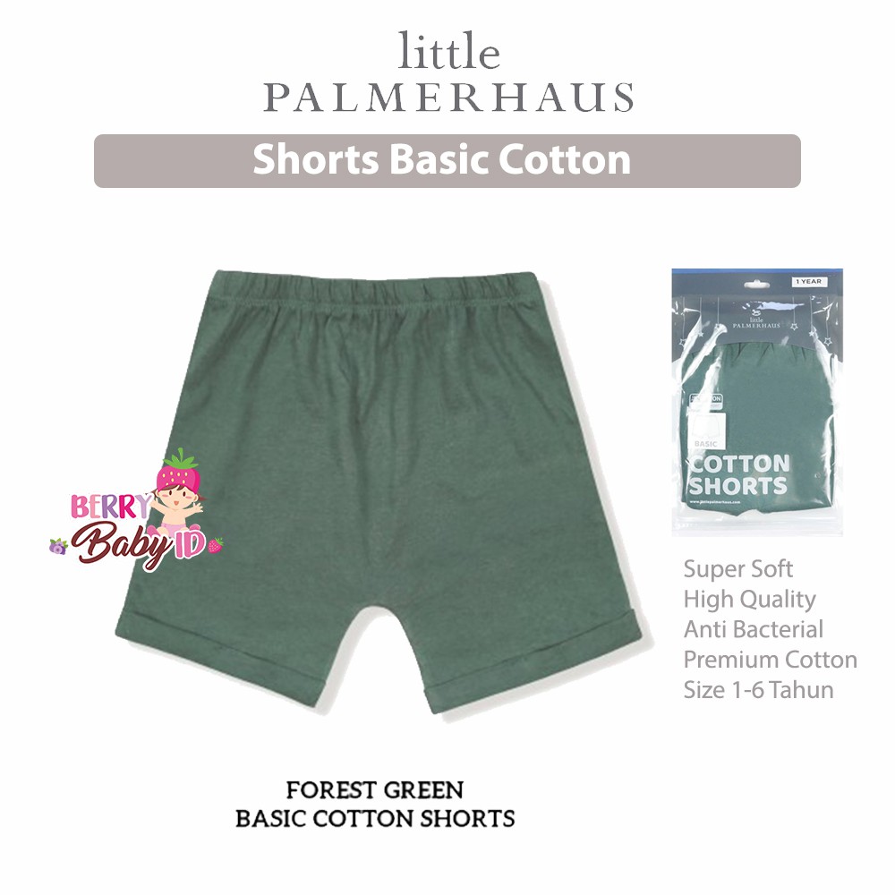 Little Palmerhaus Shorts Basic Cotton 1-6 Tahun Celana Bayi &amp; Anak Perempuan Katun Berry Mart