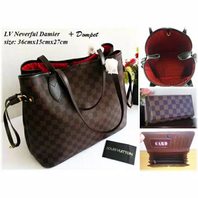 LV Neverful - Tas Wanita - Tas Murah -Tas impor - Alif