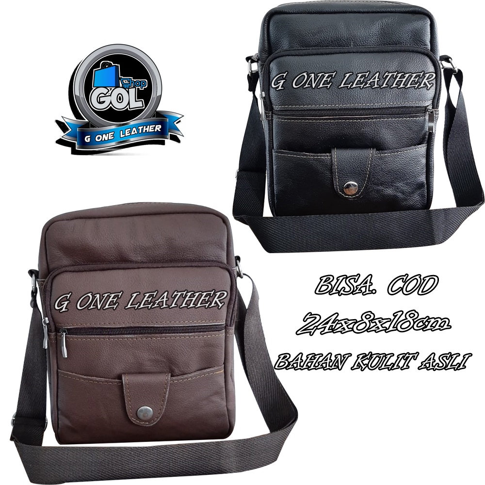 TAS PRIA KULIT ASLI/KJ4/TAS PRIA/TAS SELEMPANG/TAS SELEMPANG KULIT/TAS SLEMPANG/TAS KULIT PRIA/SELEM