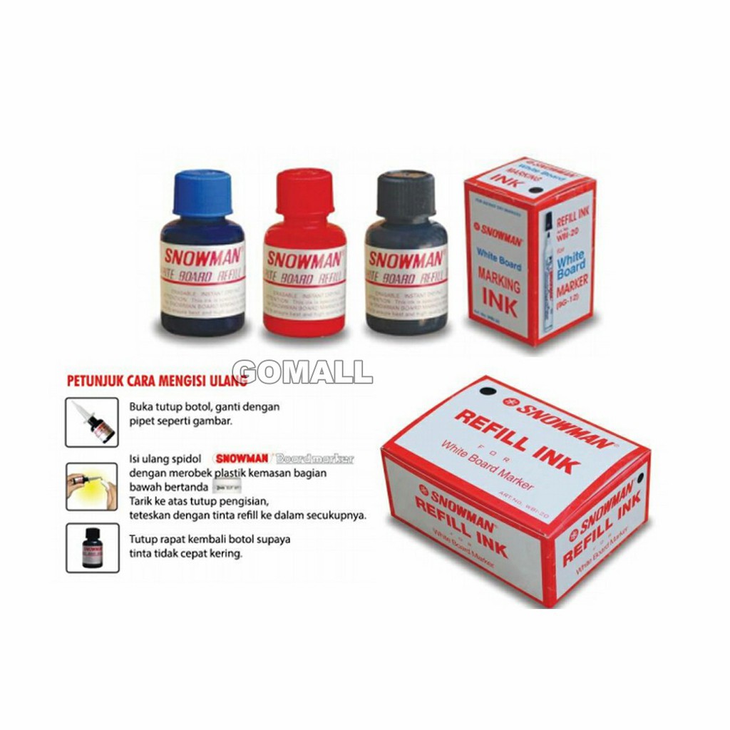 

Tinta spidol snowman white board