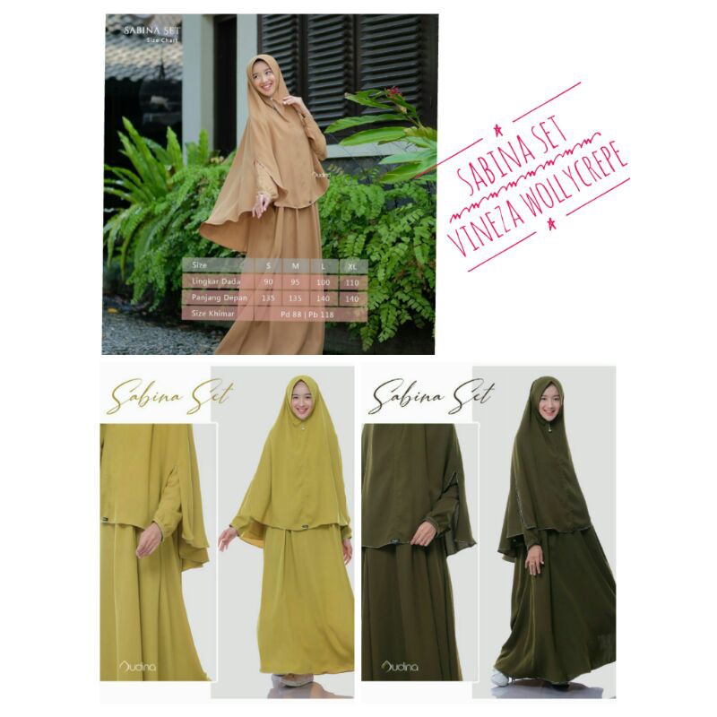 DRESS BUSUI/GAMIS SET SABINA ORI AUDINA HIJAB