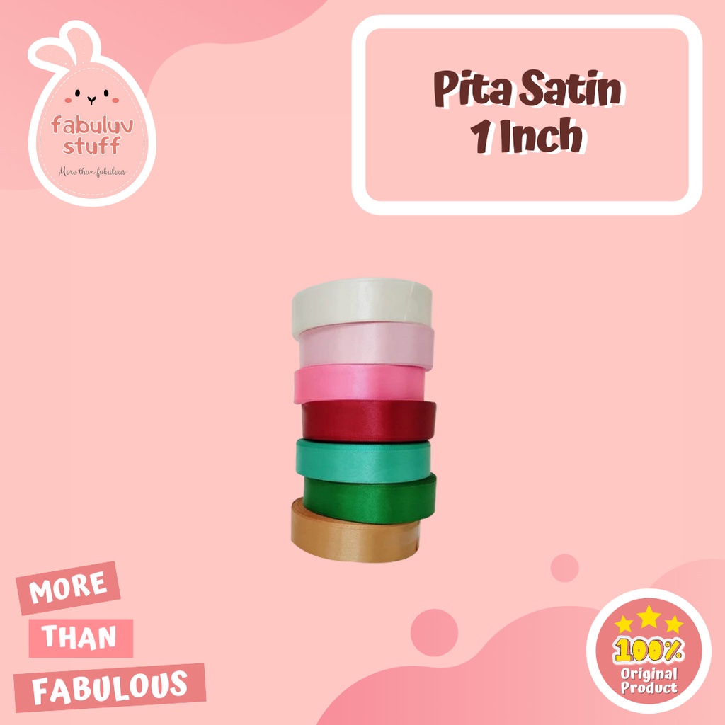 

ATK ~ Pita Satin 1 in Warna Warni