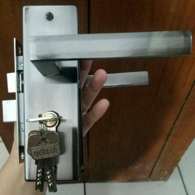 Kunci pintu  kecil  tebal gagang  kotak padat pull handle 