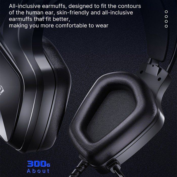 Headset Gaming AULA S502 USB – Streamer Light RGB Running