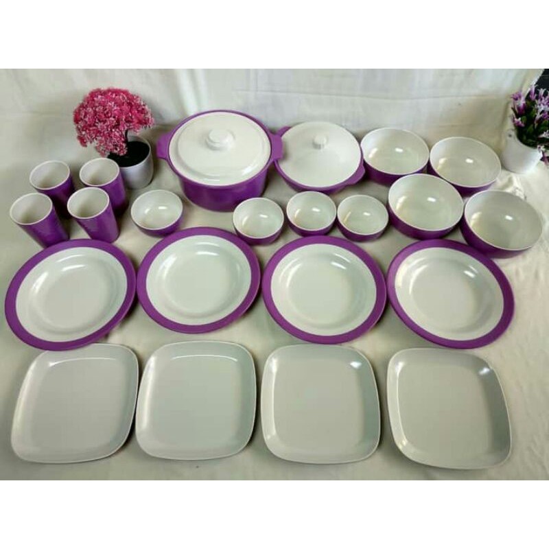 DRAGON ERIKA DINING SET piring melamin set 30pcs asli berat