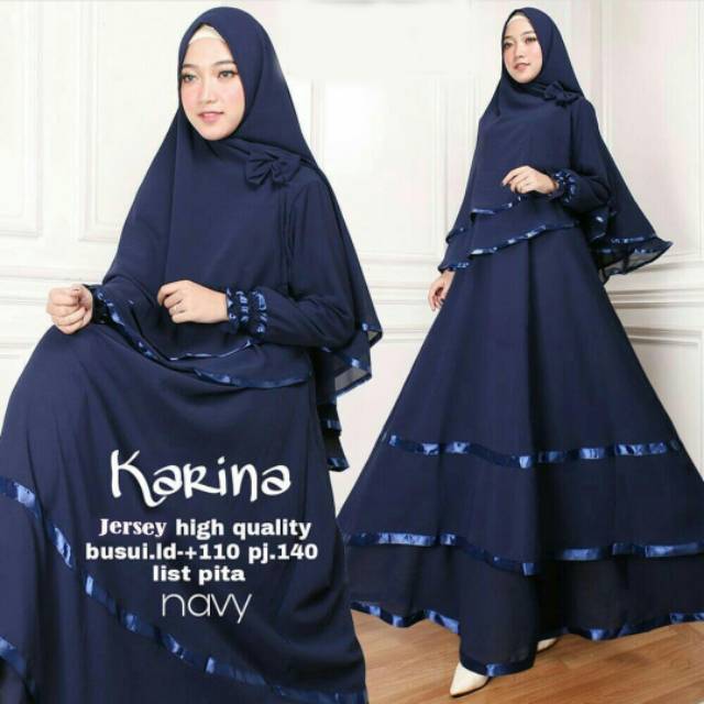 XC - MAXI KARINA SYARI / MAXI BUSUI / GAMIS KARINA SYARI / GAMIS WANITA TRENDY DAN TERLARIS