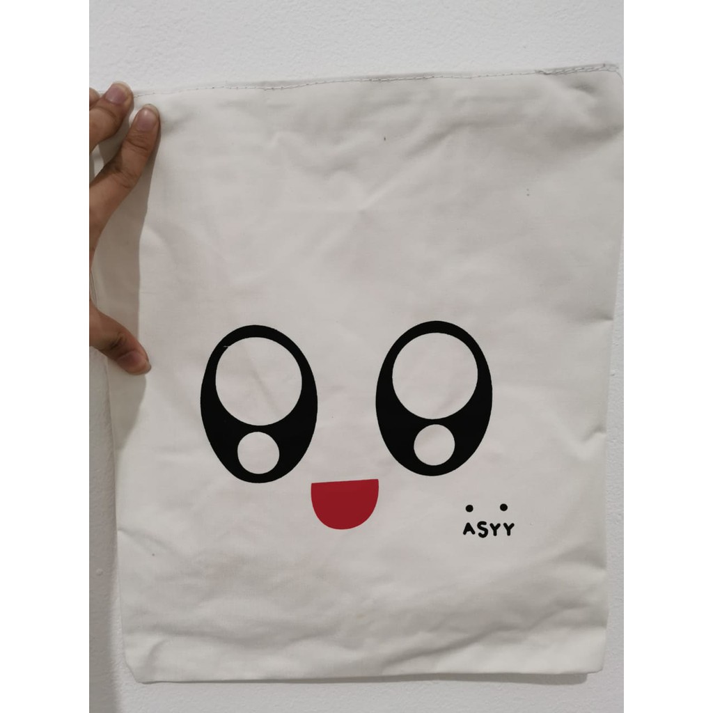 [DIKIRIM DARI JAKARTA] Totebag Kanvas Import Cute series (COD Jakarta)