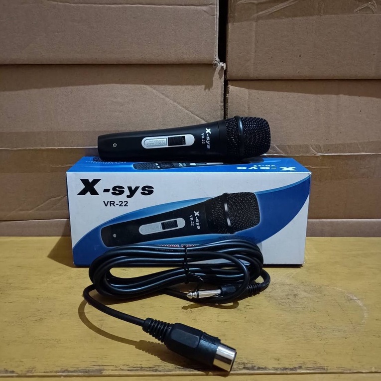Mic X-Sys Microphone Kabel X-sys VR-22 / Vocal Microphone X-sys VR 22 / Profesional Dynamic Micropho
