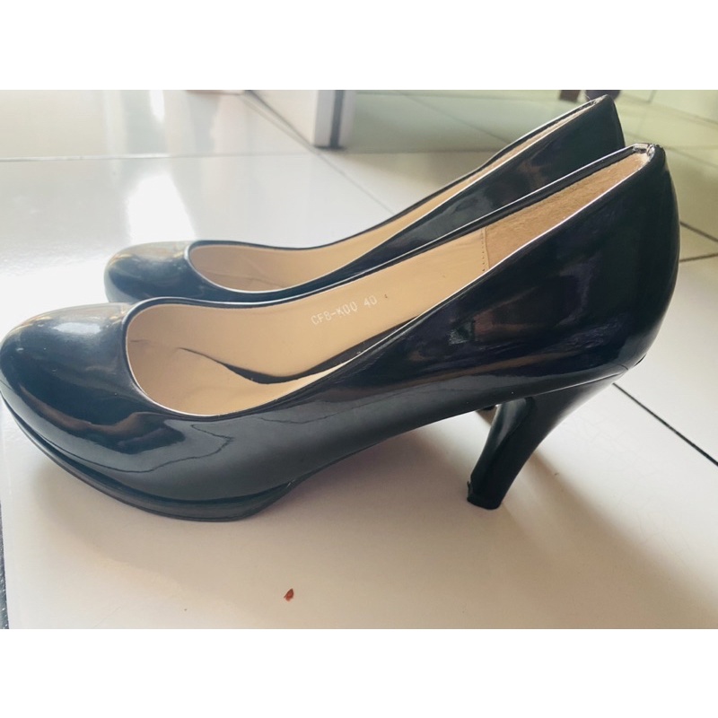 High heels Sheido Hitam preloved