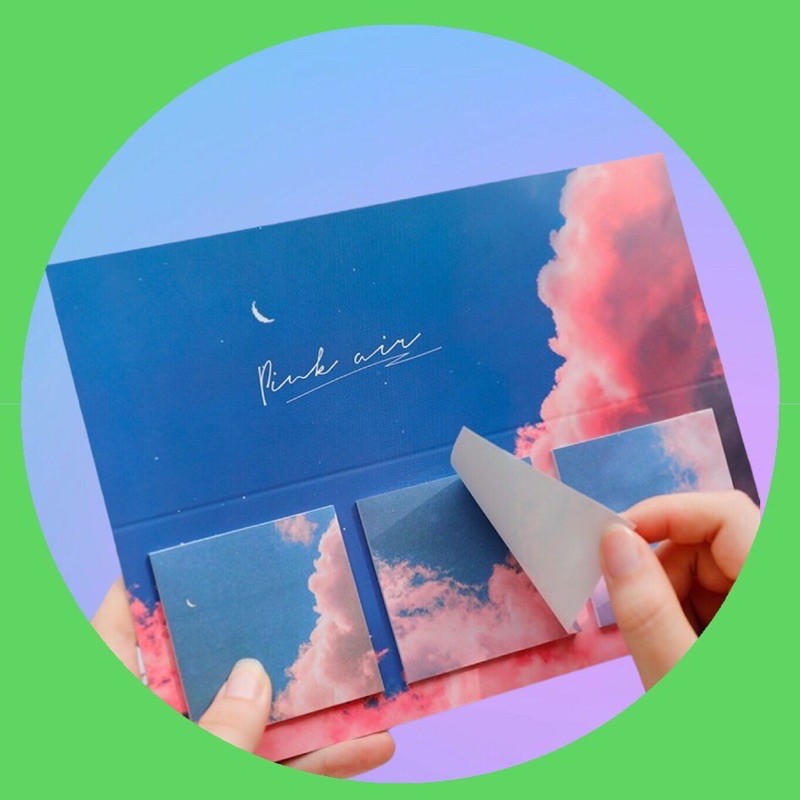 

THE.UNBORING Blue Sky - Aesthetic Artsy Sticky Notes