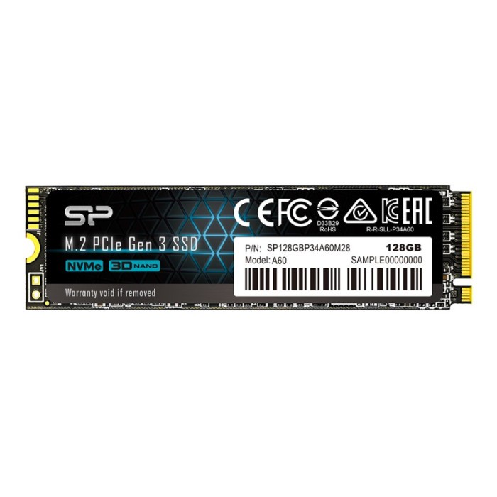 Silicon Power A60 SSD 128GB M.2 2280 PCIe Gen3x4 NVMe1.3