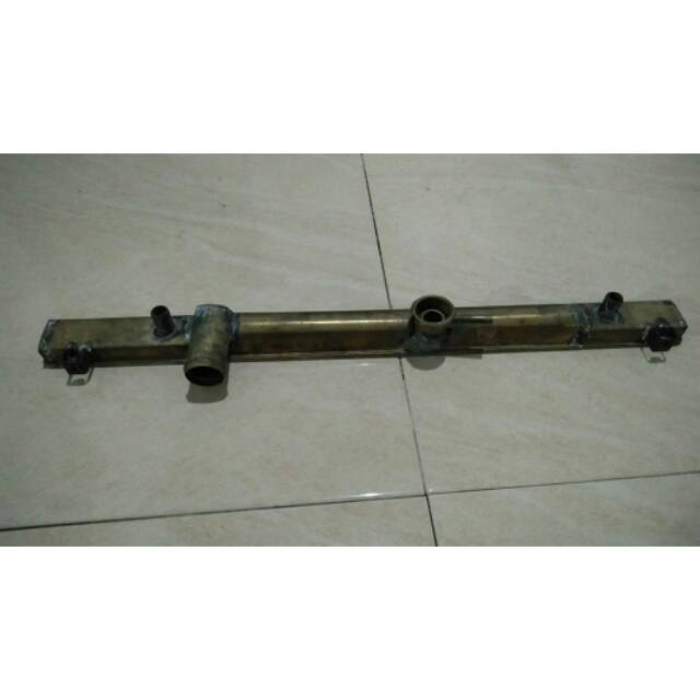 Upper tank kuningan radiator mitsubishi kuda grandia