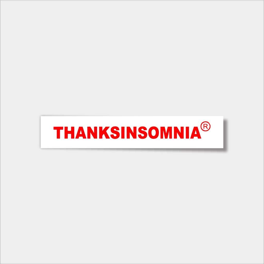 

Stiker brand/stiker distro/stiker Thanks insomnia Stiker Sticker Case Champion Blue Black White Phone Logo Brand distro Skate Surf Band Aesthetic Termurah Pop Art Clothing Basic Daily Tumblr Laptop HP Casing Striping Tempel Label Merk Dinding Graf