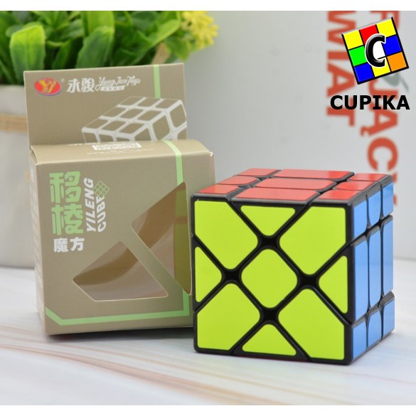 Rubik 3x3 Yj Yongjun speed Fisher Unik murah Blackbase