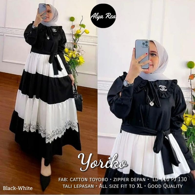 yoriko gamis terbaru original alya rea ori solo berlabel