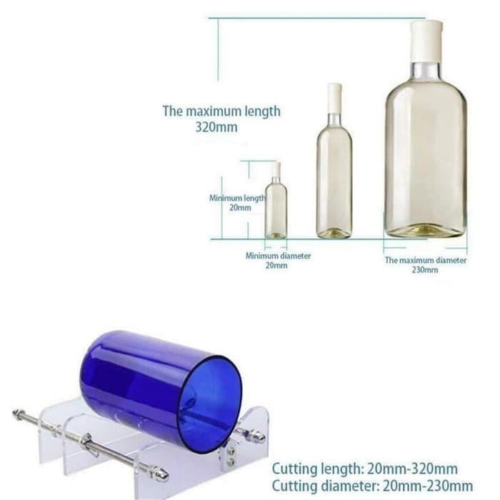 BAROKAH Pemotong Botol Kaca DIY Obeng Gelas Anggur Minum wine cup Genround