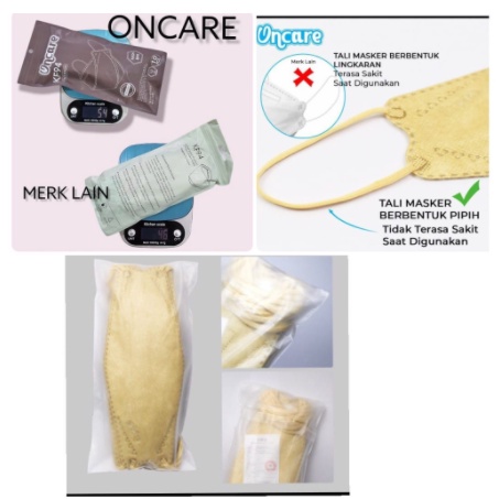 MASKER KF 94 ONCARE 4PLY WARNA WARNI ISI 10 PCS