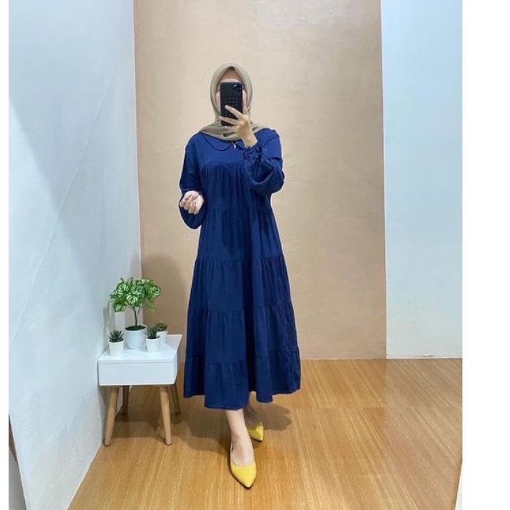 Telah Hadir.. Basic Midi dress Rayon premium/Midi dress CASUAL