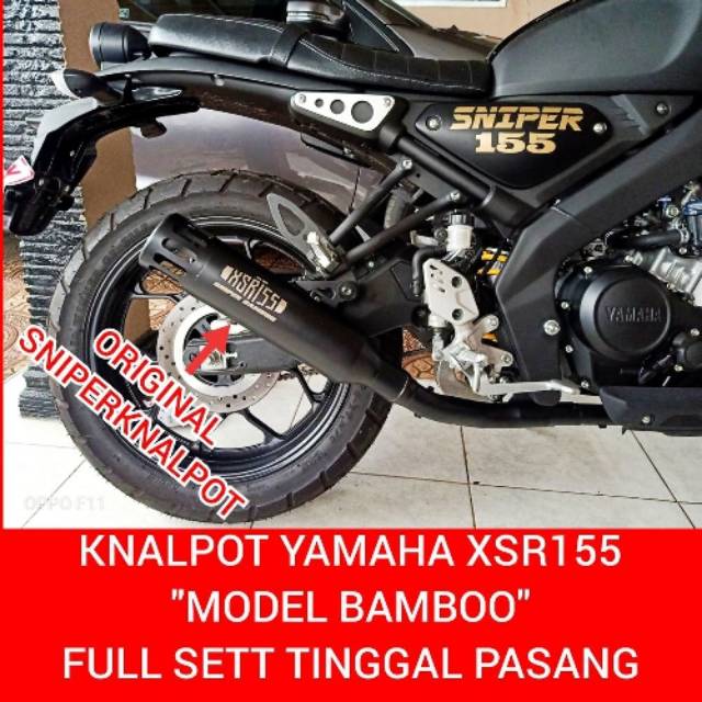 KNALPOT BAMBO XSR155 BONUS DB KILLER